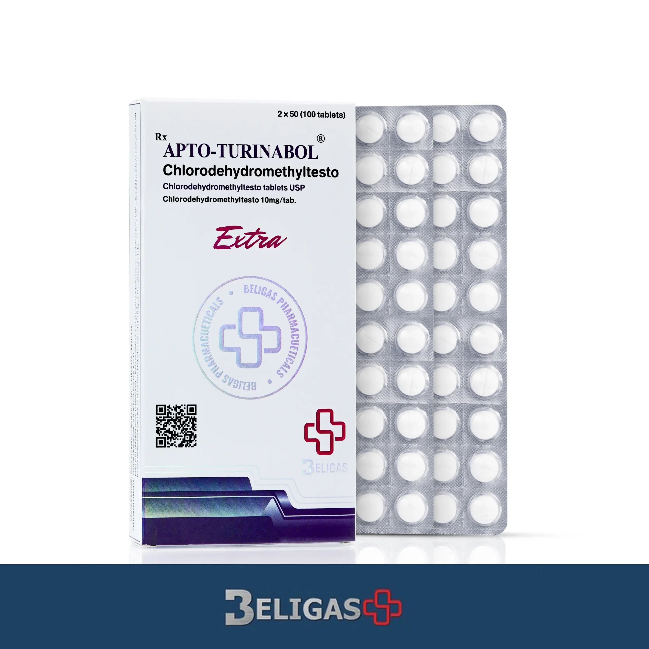 Beligas Pharma Chlorodehydromethyltestosterone, 10mg (100 tabs)
