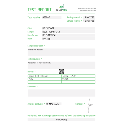 DEUSTROPIN__Test_Report__65047-500x500h.png Deus Medical DEUSTROPIN 4/12 120iu kaufen
