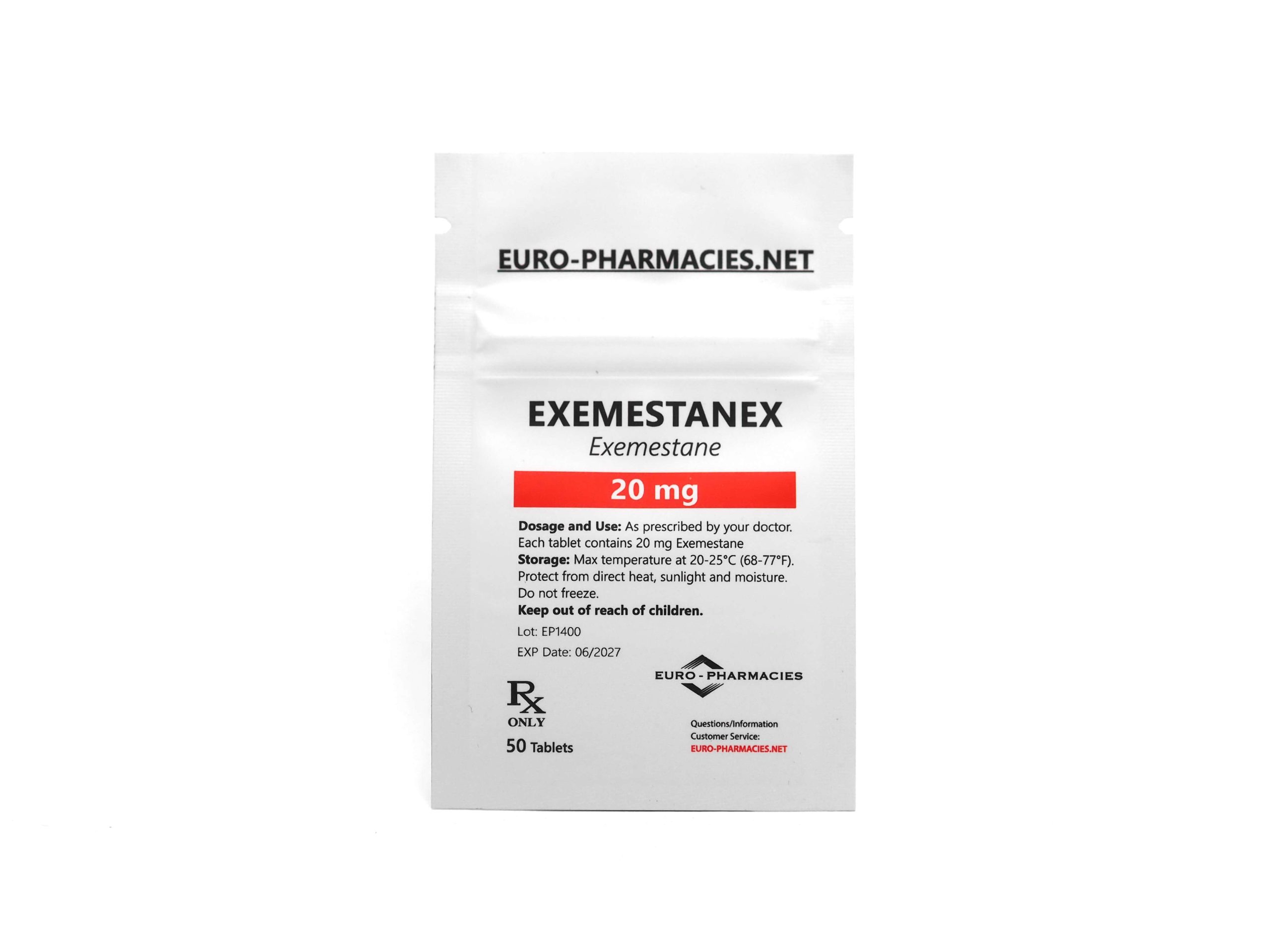 Euro Pharmacies Aromasin 20mg 50tabs – Baggies