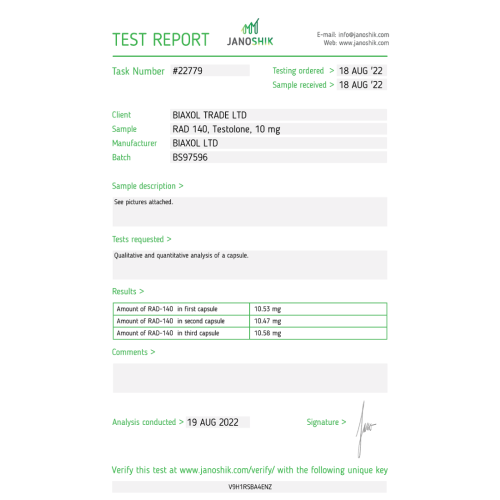 Biaxol TESTOLONE (RAD140) kaufen