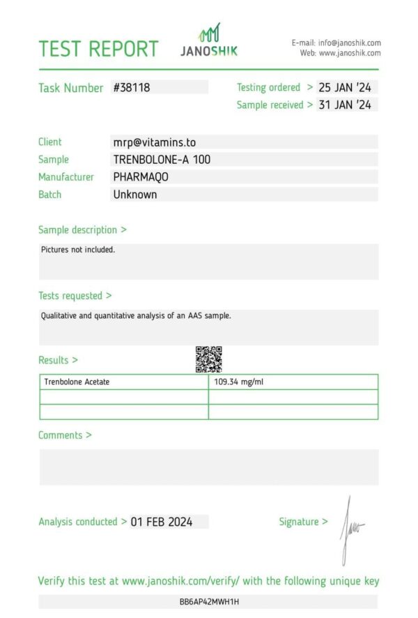 Pharmaqo Trenbolone-A 100 Pharmaqo kaufen