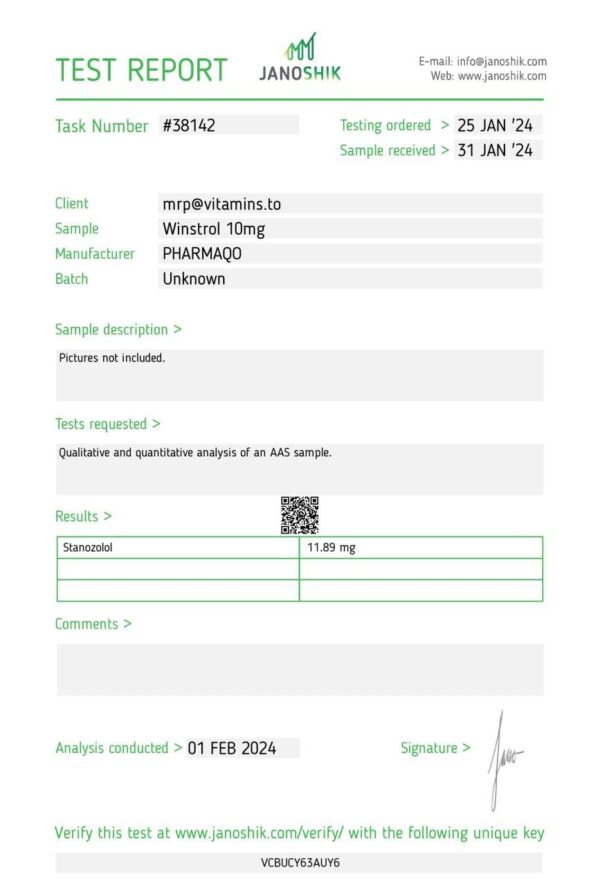 Pharmaqo Winstrol Pharmaqo kaufen