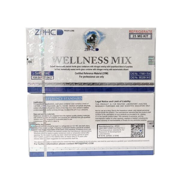 ZPHC Wellness Mix — 25 mg (Ipamorelin 2.5 mg + CJC-1295 2.5 mg) — 5 vials × 5 mg kaufen