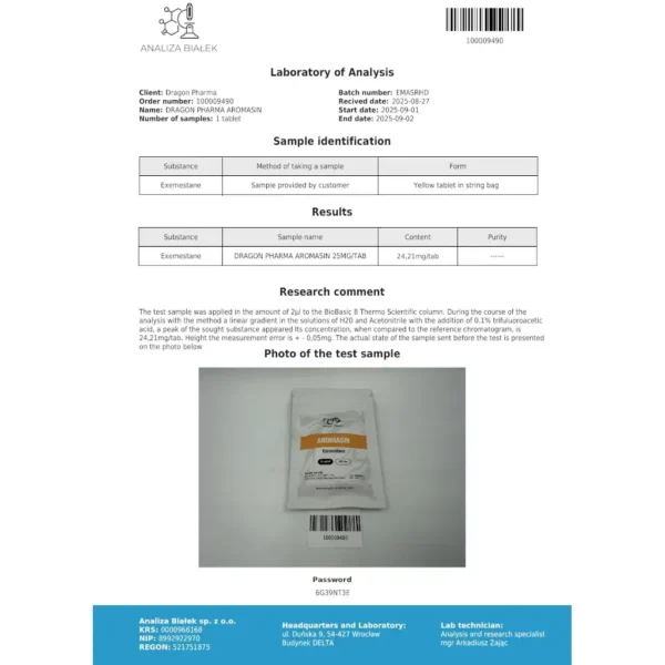 aromasin-lab-test-2025-09-02.webp Dragon Pharma AROMASIN kaufen
