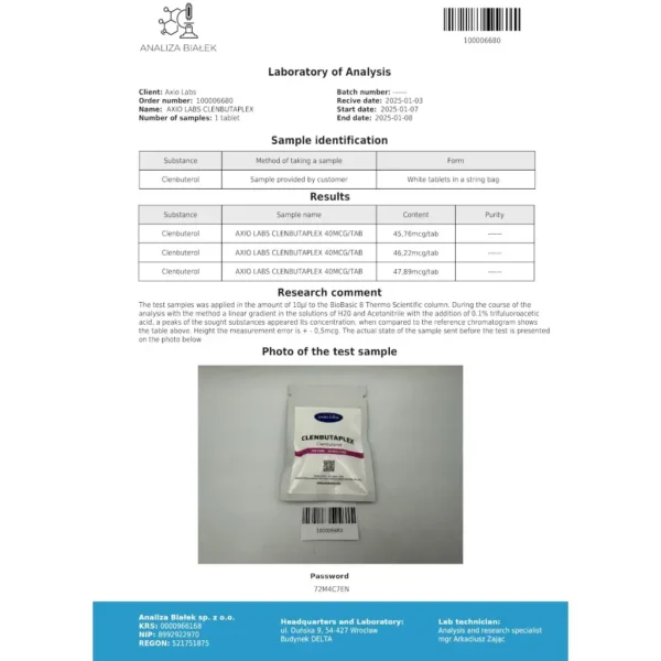Axio Labs CLENBUTAPLEX 40 MCG kaufen