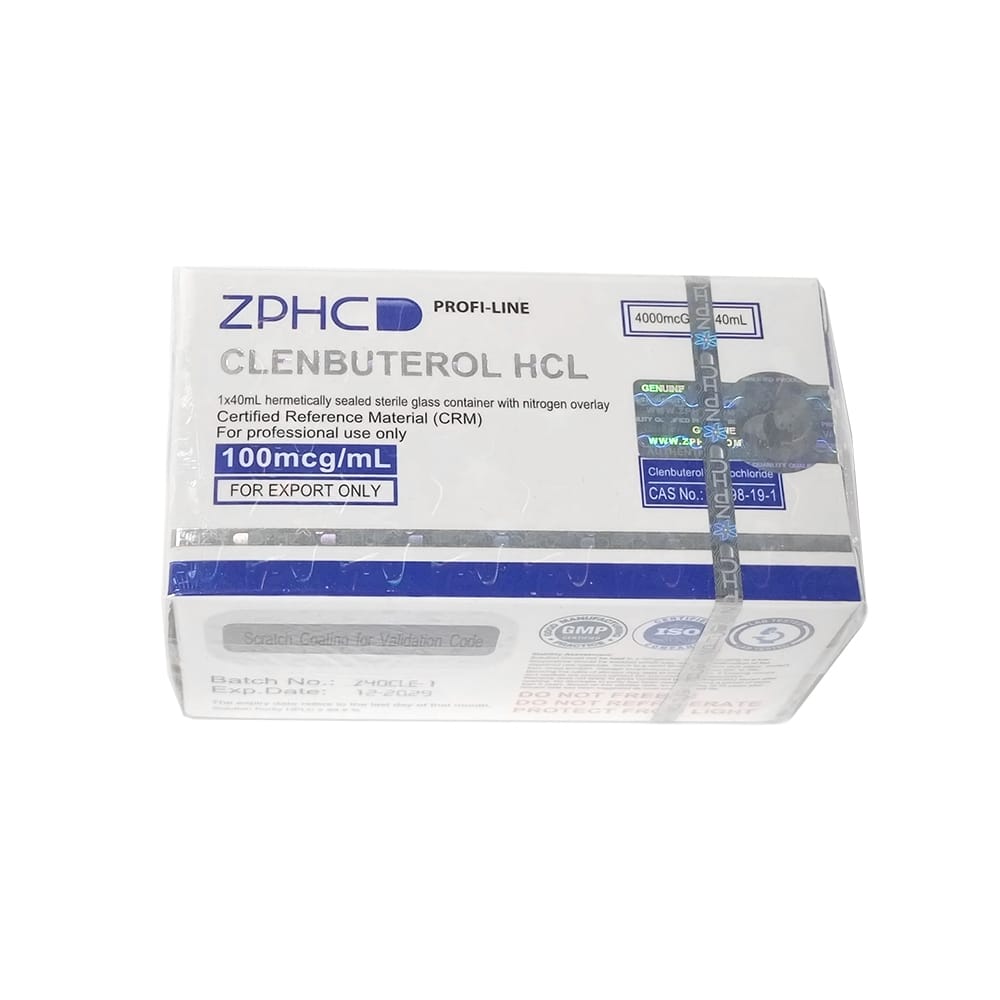ZPHC Clenbuterol HCl — (100 µg/ml · 40 ml vial)
