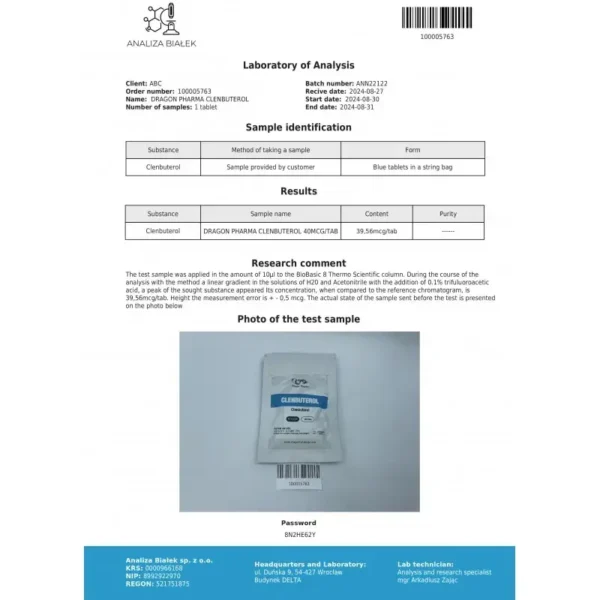 Dragon Pharma CLENBUTEROL kaufen