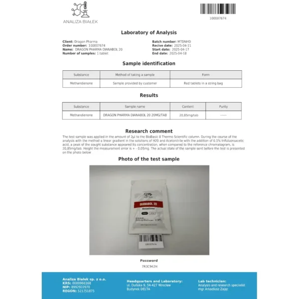 Dragon Pharma DIANABOL 20 kaufen