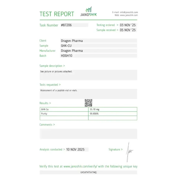 ghk-cu-lab-test-2025-11-10.webp Dragon Pharma GHK-CU 50 MG kaufen