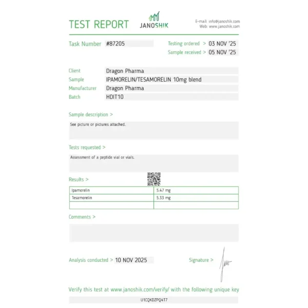 Dragon Pharma IPAMORELIN 5 MG/TESAMORELIN 5 MG kaufen