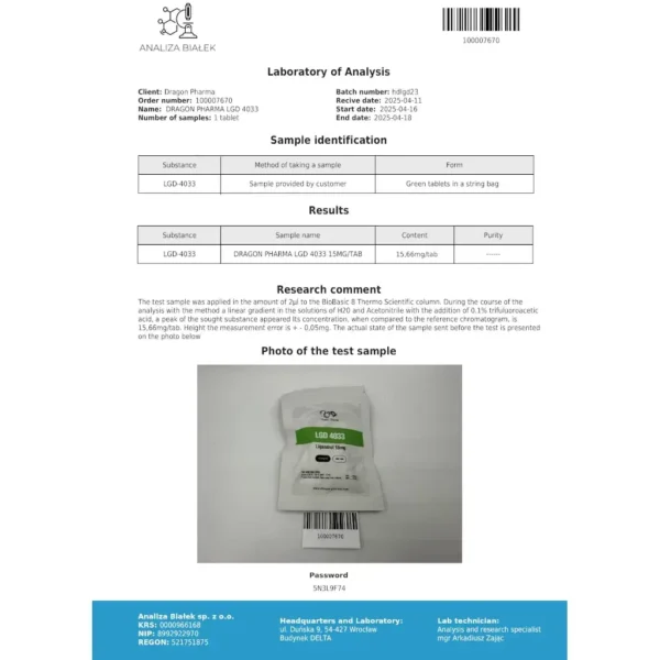 Dragon Pharma LGD 4033 kaufen