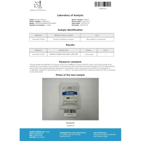 Dragon Pharma NOLVADEX kaufen