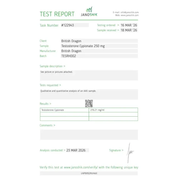 British Dragon Pharma TESTABOL DEPOT 250 MG kaufen