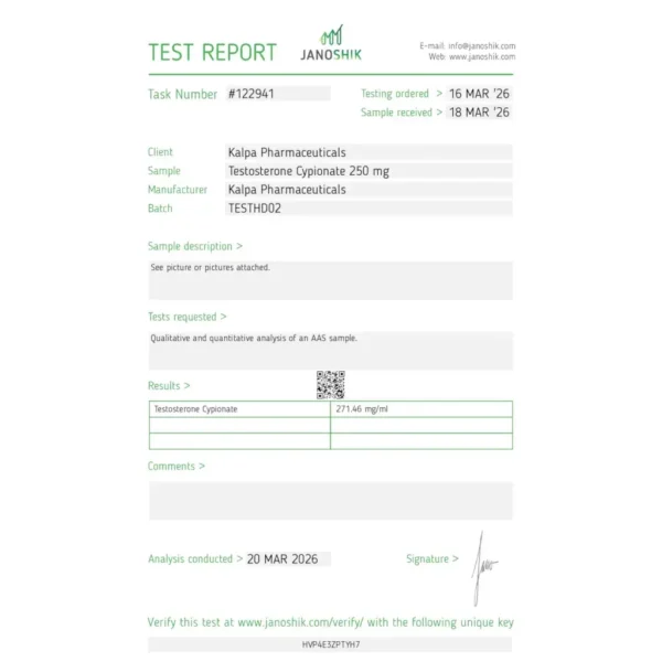 Kalpa Pharma TESTOXYL CYPIONATE 250 MG kaufen
