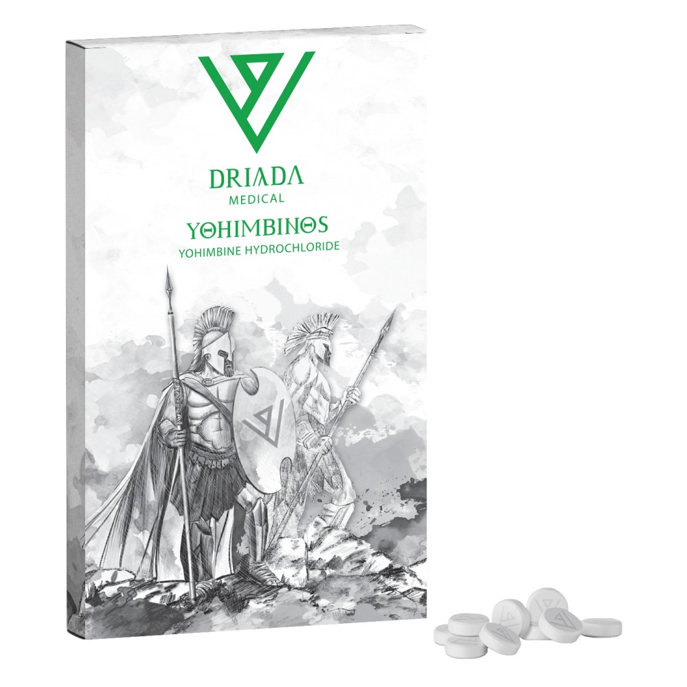 Driada Yohimbinos 2.5mg (Yohimbine Hydrochloride)