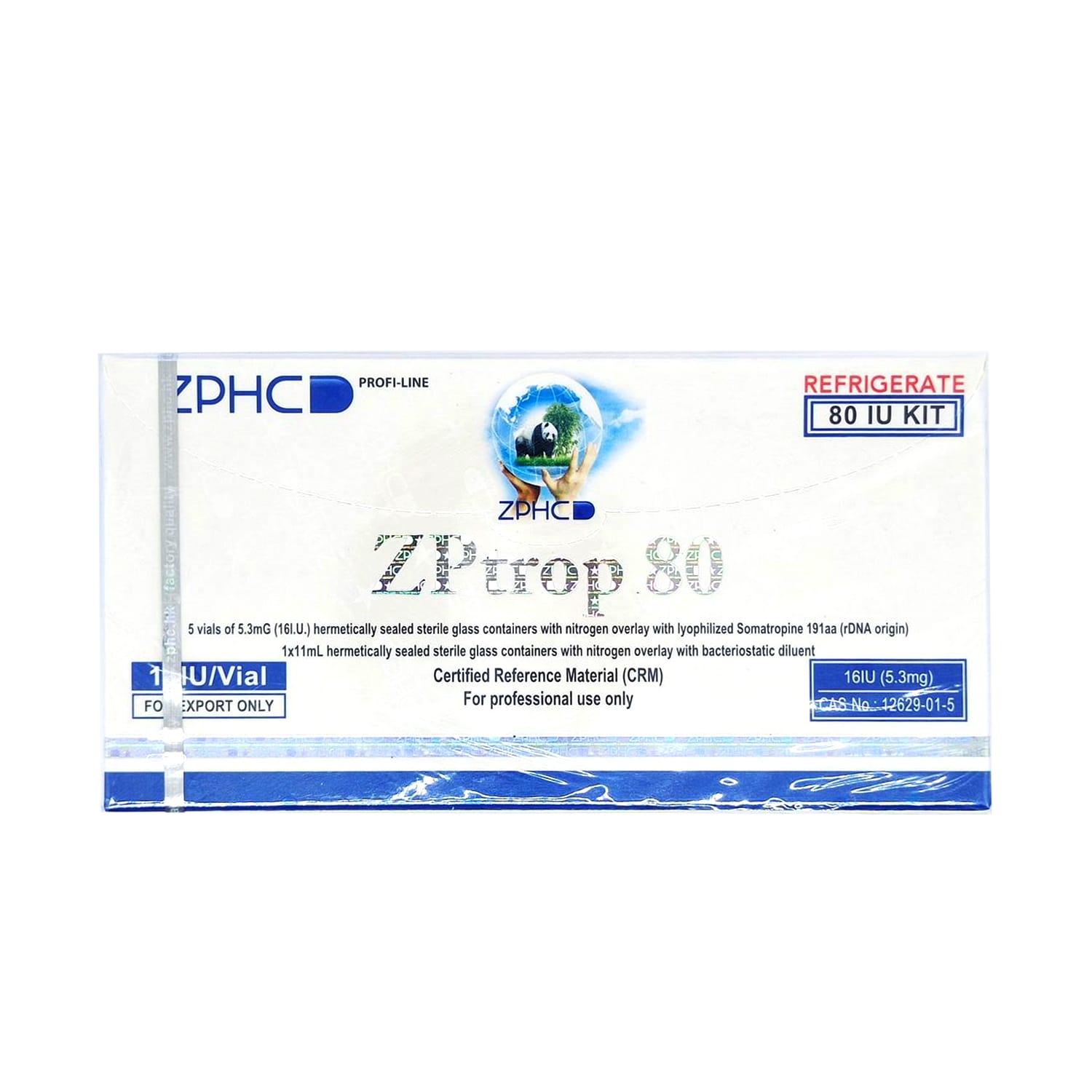 ZPHC ZPtrop HGH 80iu + Bacteriostatic Water
